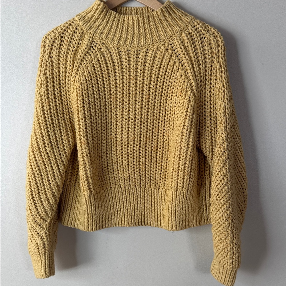 H&M Mustard Cowl Neck Sweater